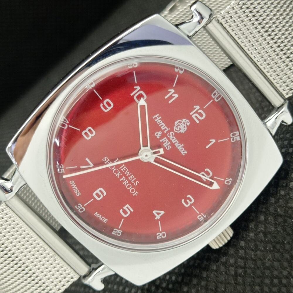 Red Dial Men's Watch
